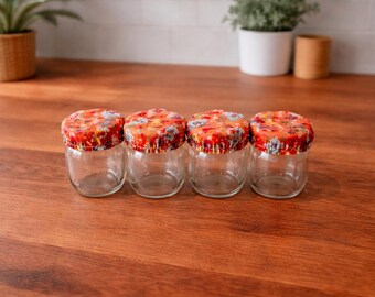 Juego de 4 vasos para yogur de 5-6 cm o 7-8 cm de diámetro, Camille Corail
