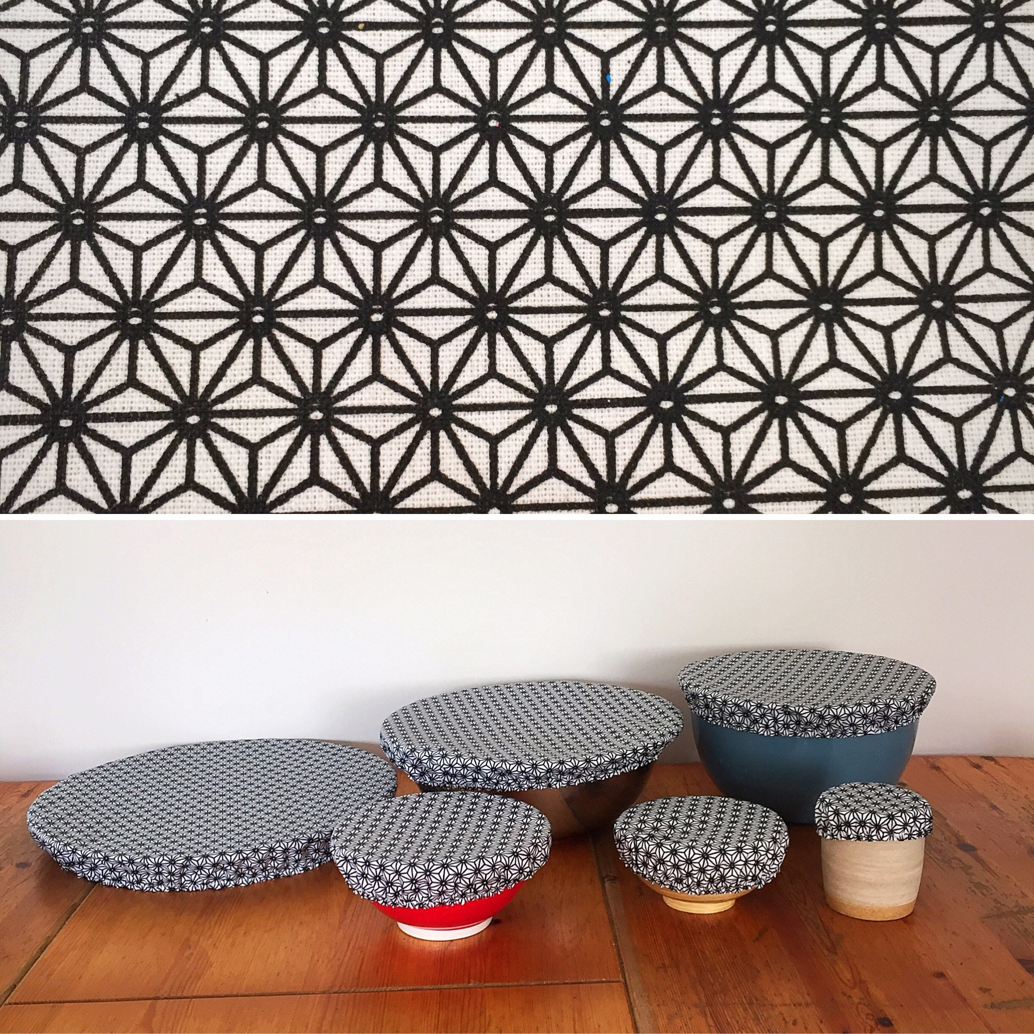 Charlotte Pour Plat, Couvre Plat , Zéro Déchet Asanoha