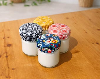 Juego de 4 vasos para yogur, 5-6 cm de diámetro, colores surtidos