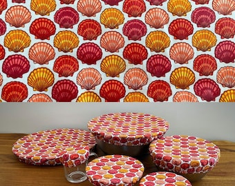 Charlotte para plato, tapa de plato, cero residuos "Coral vieira"