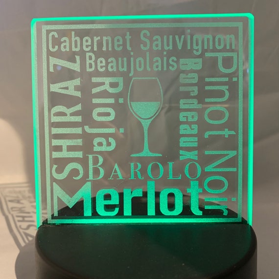 Set Of 4 Hand Etched Glass Coasters With A Selection - Wine Glass Types Names Set Of 4 Hand Etched Glass Coasters With A Selection - Wine Glass Types Names