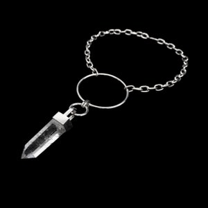 Ring crystal necklace
