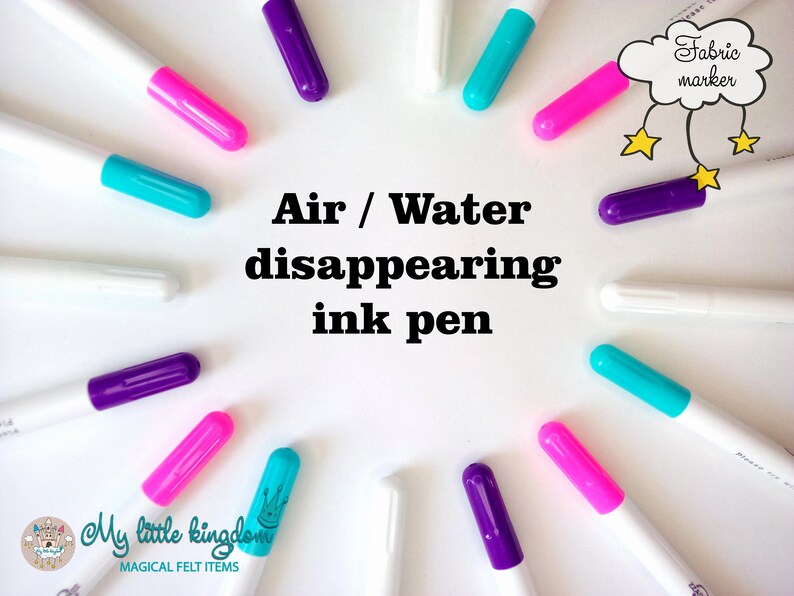 Fabric Markers Felt Markers Air / Water Disappearing Ink Etsy