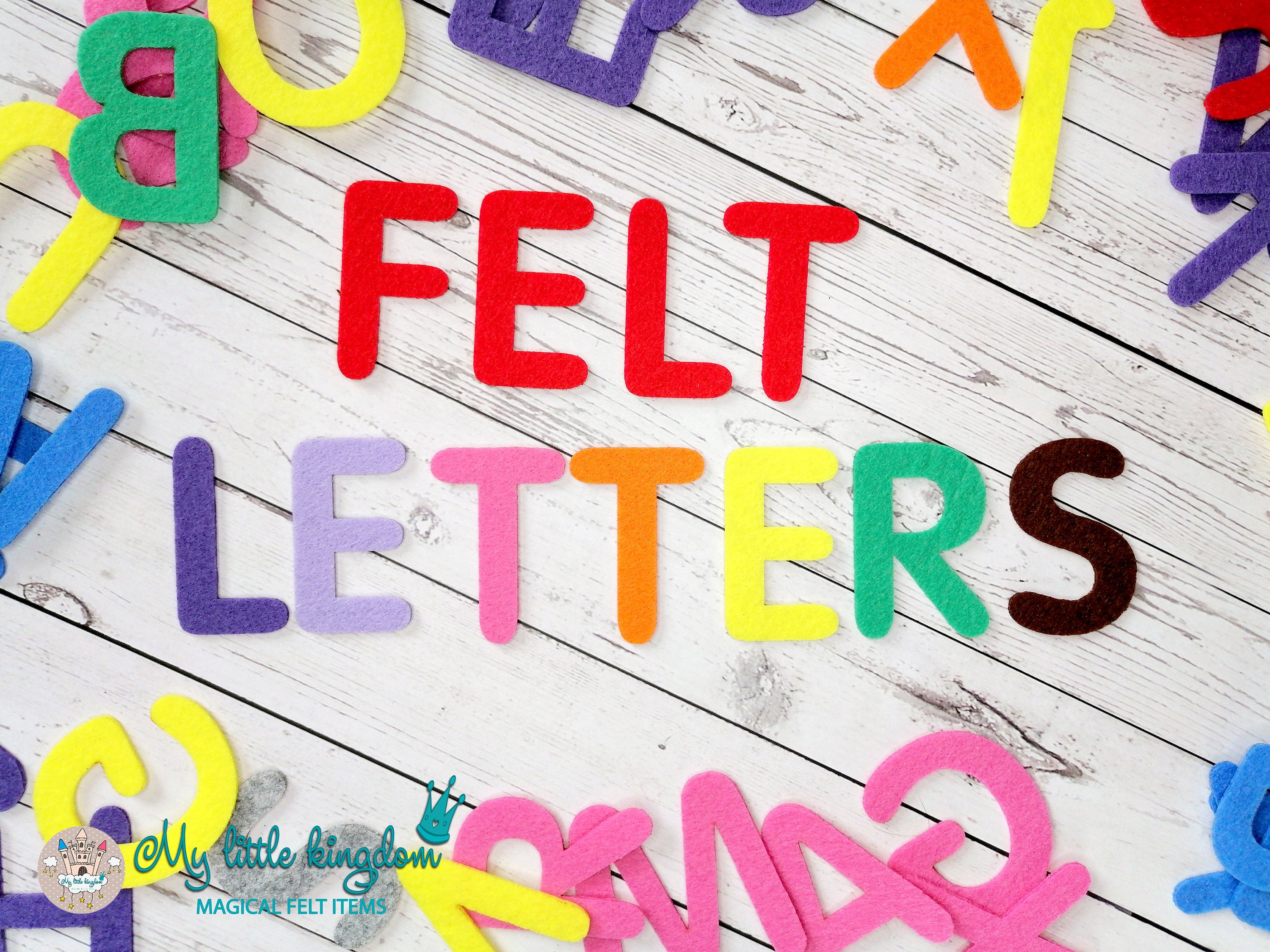 Felt Letters 1 1/2'' 37 Mm Etsy