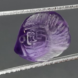 Natural Amethyst Brazil – Fish Figurine 2.83 ct – Untreated