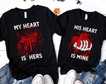 Halloween Couple Shirt, Creepy Halloween Shirt, Halloween shirts, Couple Halloween shirt, Matching Halloween shirt, Family halloween shirt,