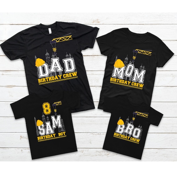 Mom Birthday Crew For Construction Birthday Party T-Shirt Mom Birthday Crew For Construction Birthday Party T-Shirt