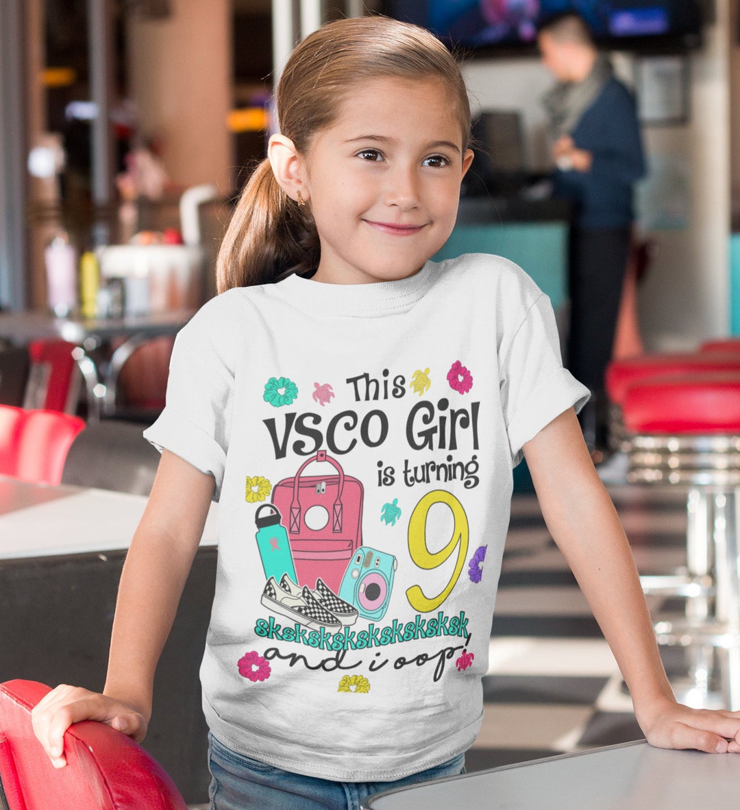 VSCO chica camisa, camisa de cumpleaños VSCO, camisa de tween, camisa de  chica de moda, camisa Sksksk, y yo oop!, Guardar la camisa de tortugas,  tema