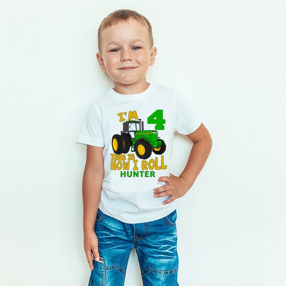 Tractor cumpleanos camisa Farmer cumpleanos nino camisa tractor camisa de granjero de los ninos nino tractor traje de granjero de los ninos tractor verde traje del granjero Etsy Espana
