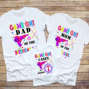 Lase Tag Birthday shirt, Game On shirt, Birthday Girl shirt, Laser Tag Outfit, Laser Tag Party, Custom Girl shirt.