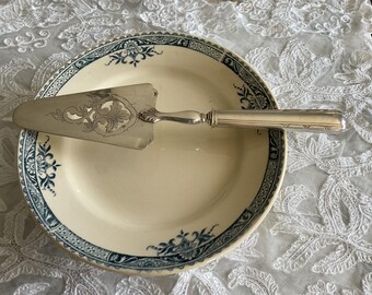 Vintage French silver plated cake server, cake slicer, le Mondial