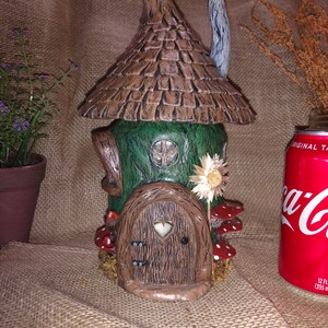 Lighted fairy house