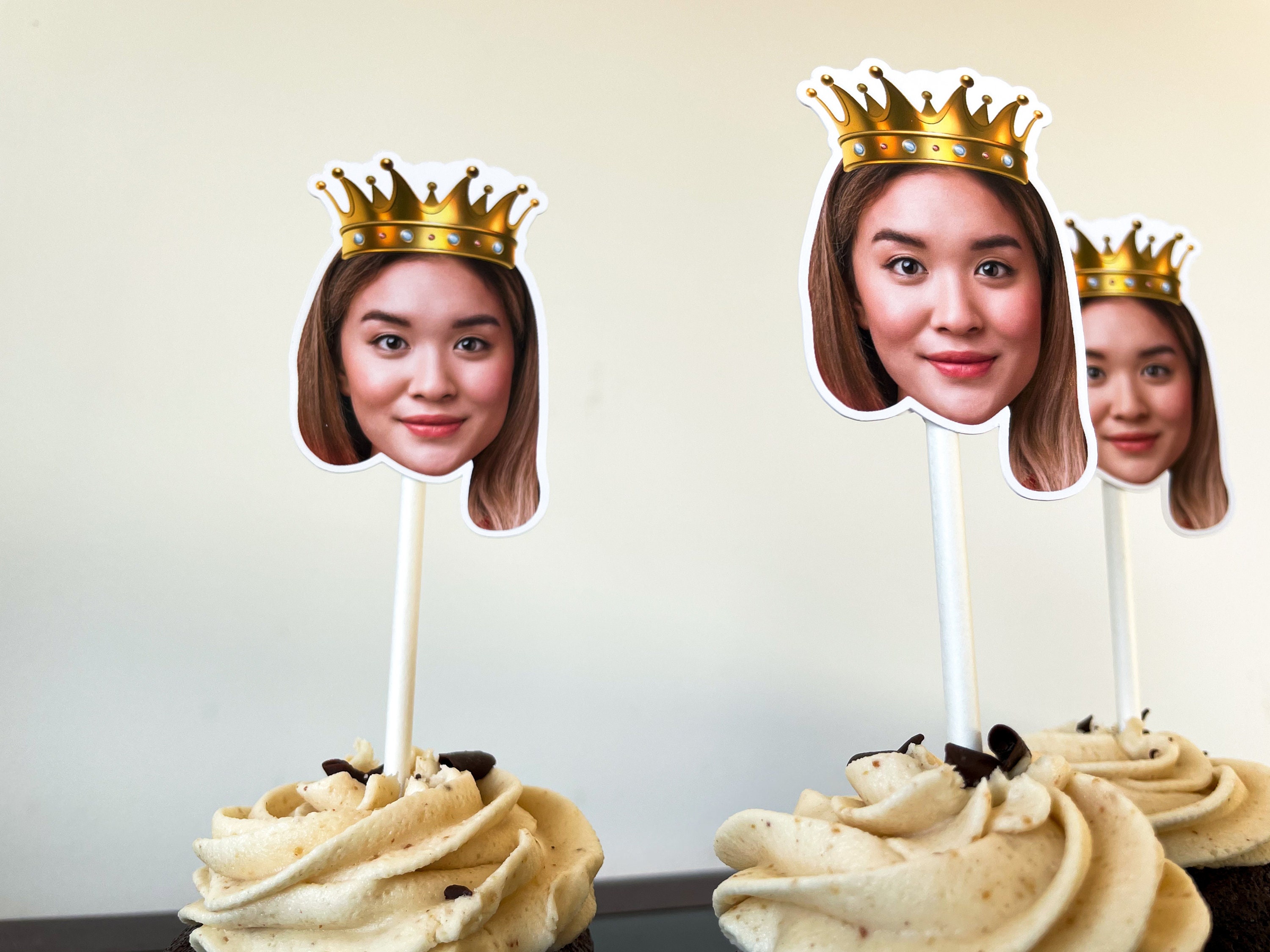 Birthday Queen Cupcake Topper Best Friend Cupcakes Fit for Etsy