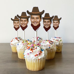 Cowboy Hat Cupcake Toppers | Wild West Party Decorations With a ...