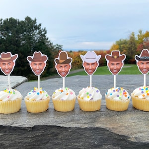 Cowboy Hat Cupcake Toppers