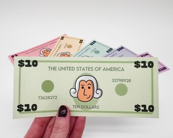 Prop Money, Whimsical Paper Play Money for Budgeting