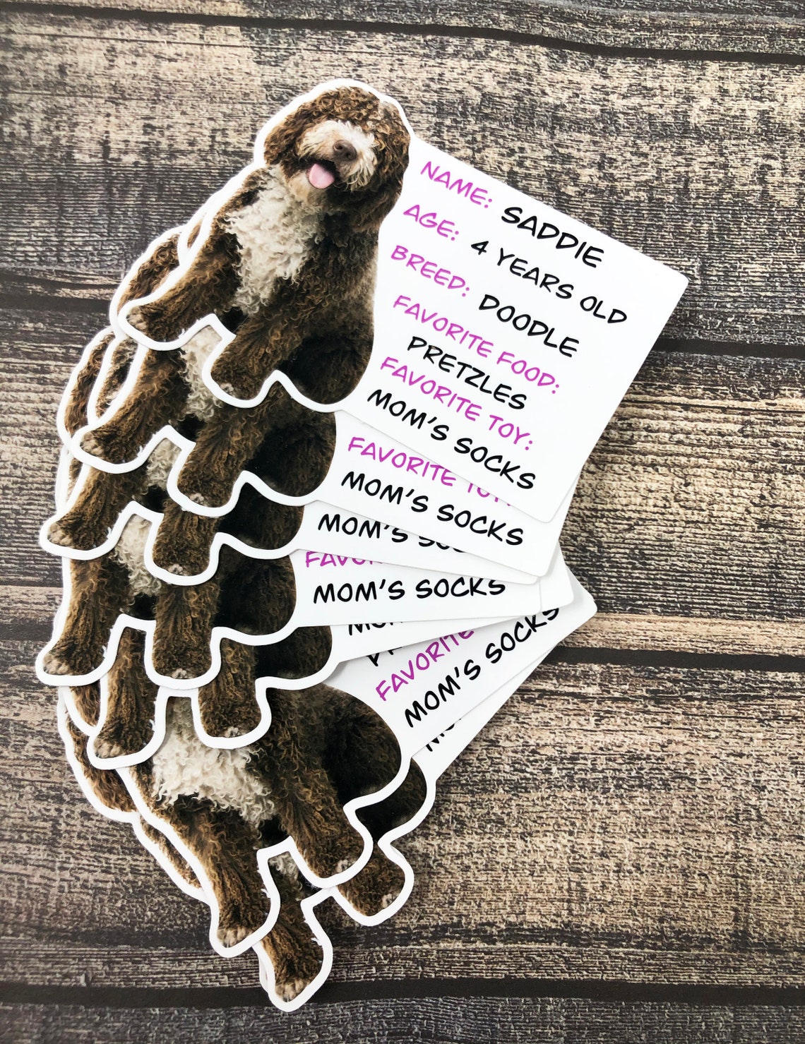Therapy Dog Business Card Stickers Stickers for Children Etsy