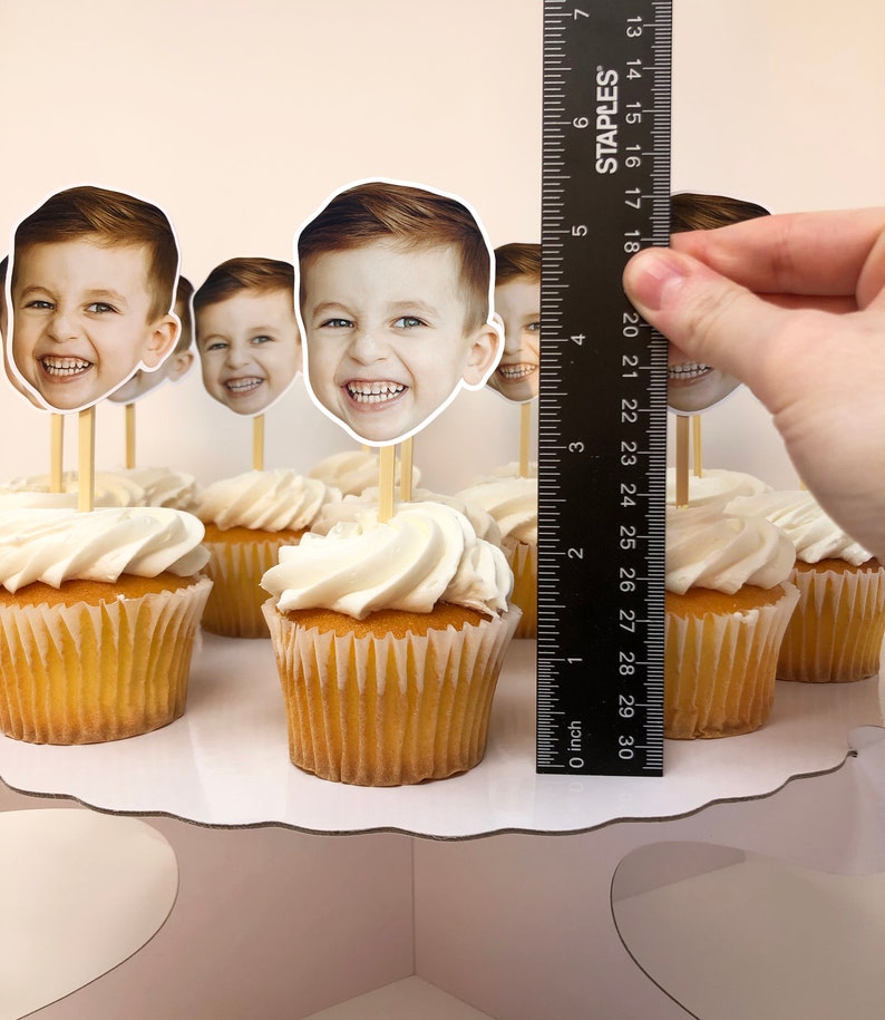 Custom Face Cupcake Toppers Birthday Party Cupcake Toppers Etsy