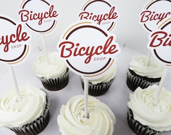 Custom Logo Cupcake Toppers
