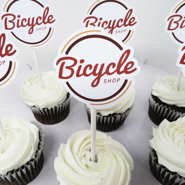 Custom Logo Cupcake Toppers