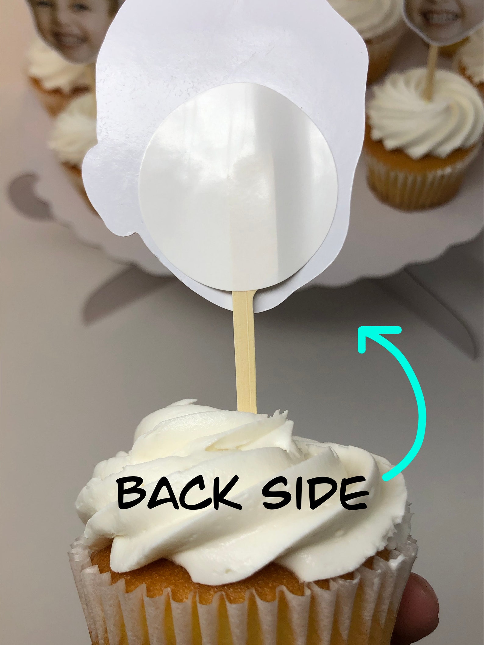 Custom Face Cupcake Toppers Birthday Party Cupcake Toppers Etsy
