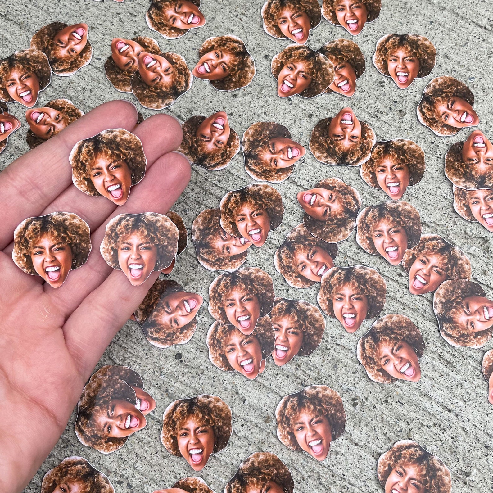 Custom Face Confetti Custom Confetti Party Confetti Etsy