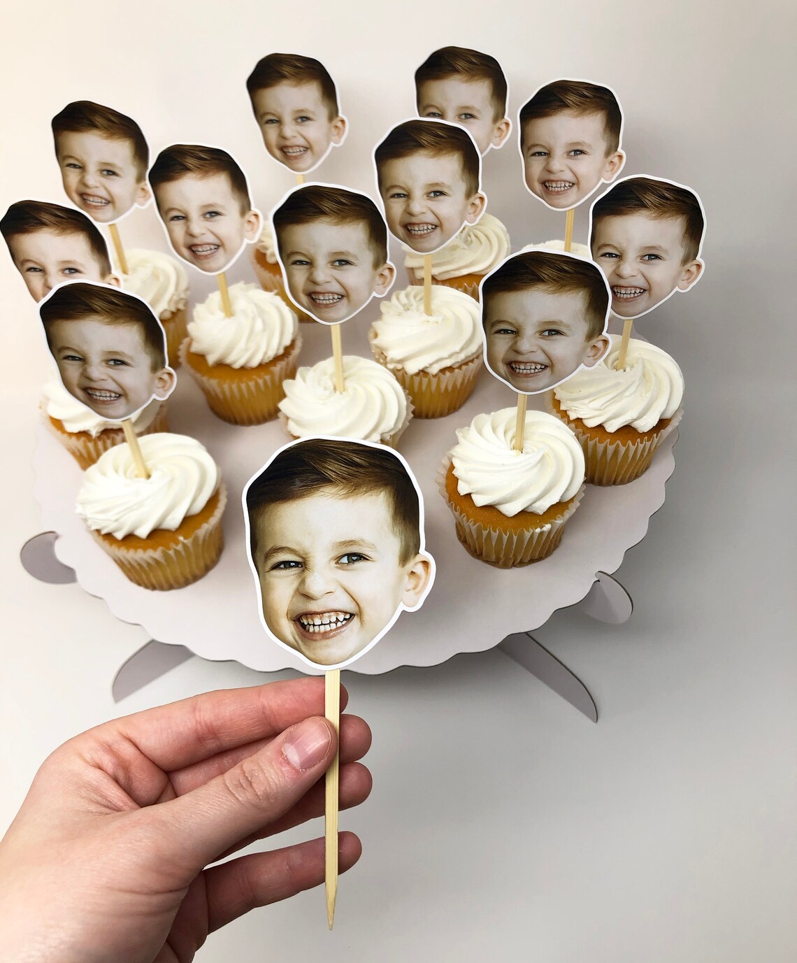 Custom Face Cupcake Toppers Birthday Party Cupcake Toppers Etsy