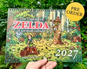 Calendar 2027 - Legend of Zelda Fan Made Wall Calendar
