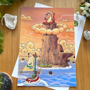 Impression d&#39;art Dragon Roost Island (A5)