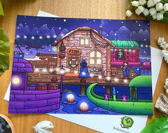Night Market Stardew Valley - Art Print (A5)