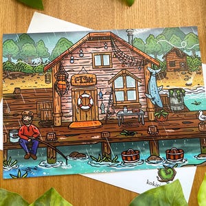 Fishing Hut - Stardew Valley Art Print (A5)