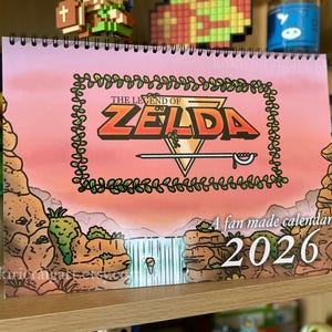 Calendar 2026 - Legend of Zelda Fan Made Wall Calendar