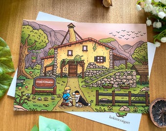 Hateno Home - BOTW-kunstdruk (A5)