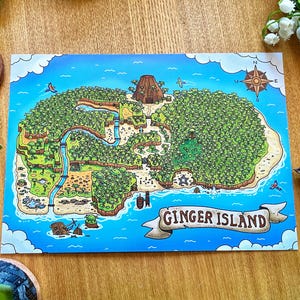 Ginger Island - dubbelzijdige kunstdruk