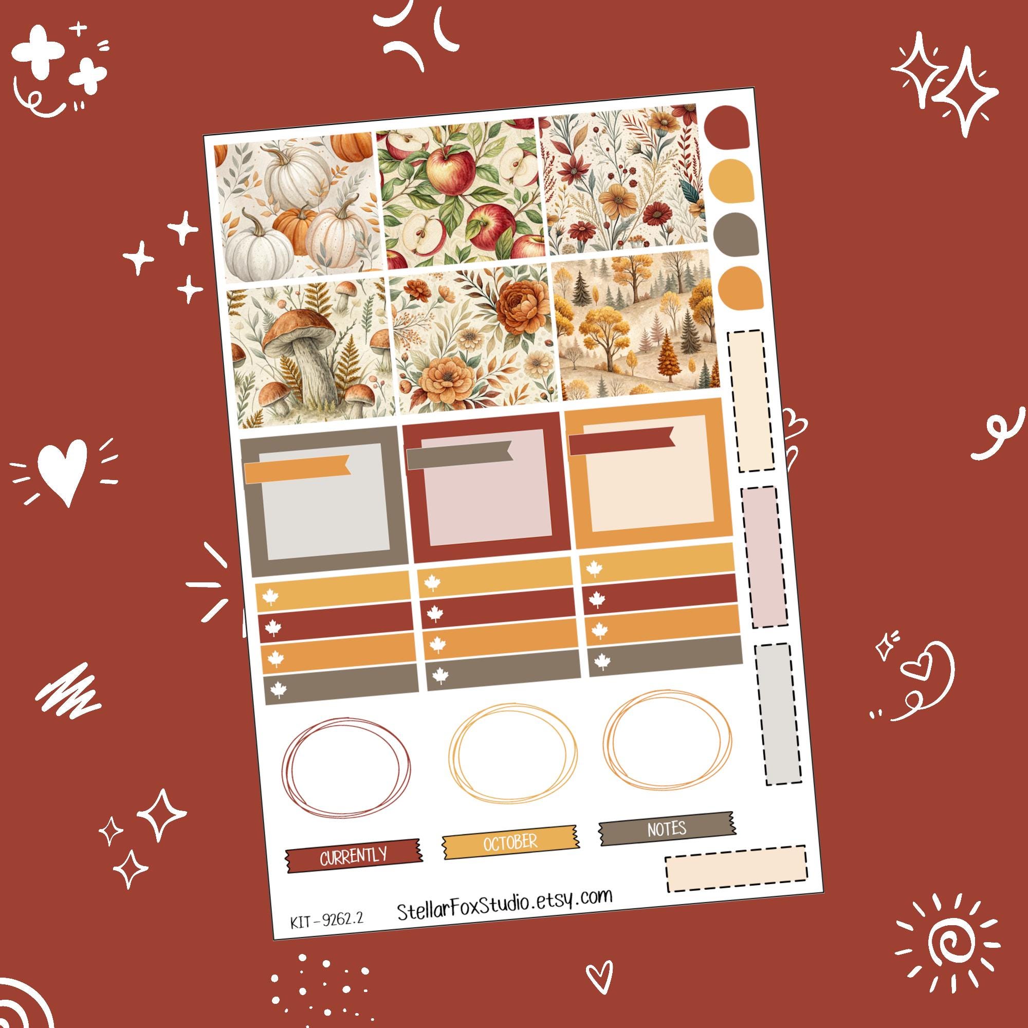 September Monthly Planner Sticker Kit Erin Condren , Classic Happy ...