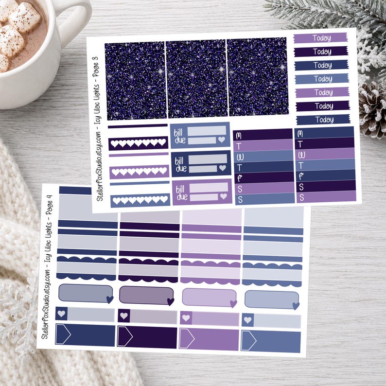 Christmas Weekly Planner Sticker Kit Vertical Erin Condren Classic ...