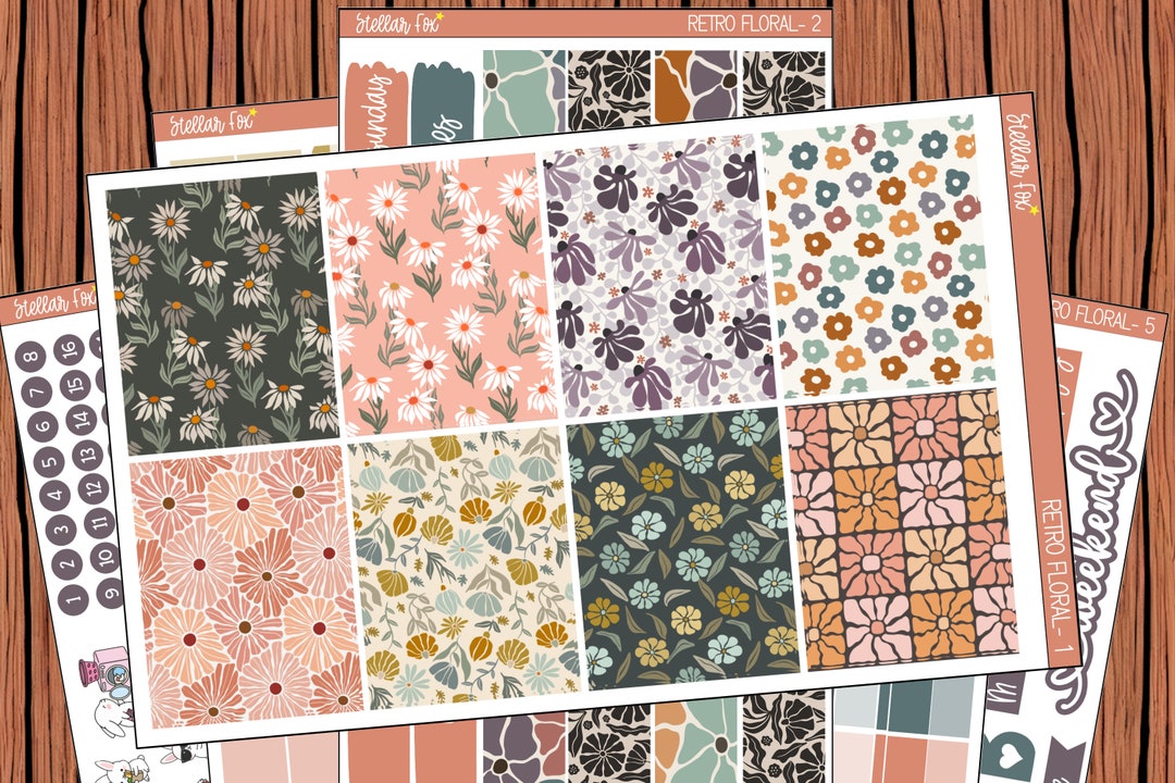 Spring Planner Sticker Kit Vertical Weekly Stickers Erin Condren ...