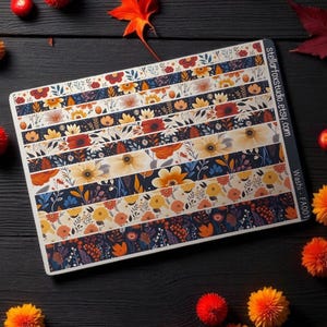 Fall Washi Strip Decorative Stickers