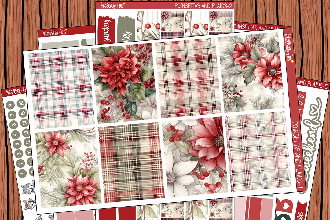 Winter Vertical Planner Sticker Weekly Kit a La Carte Erin Condren ...