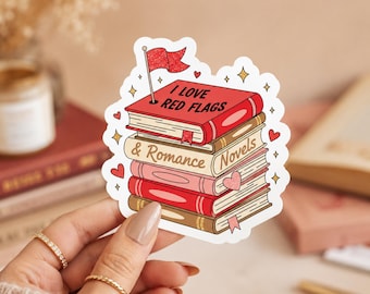 Romance Bookish Vinyl Sticker , Waterproof Kindle Planner Journal Book Lover Gift