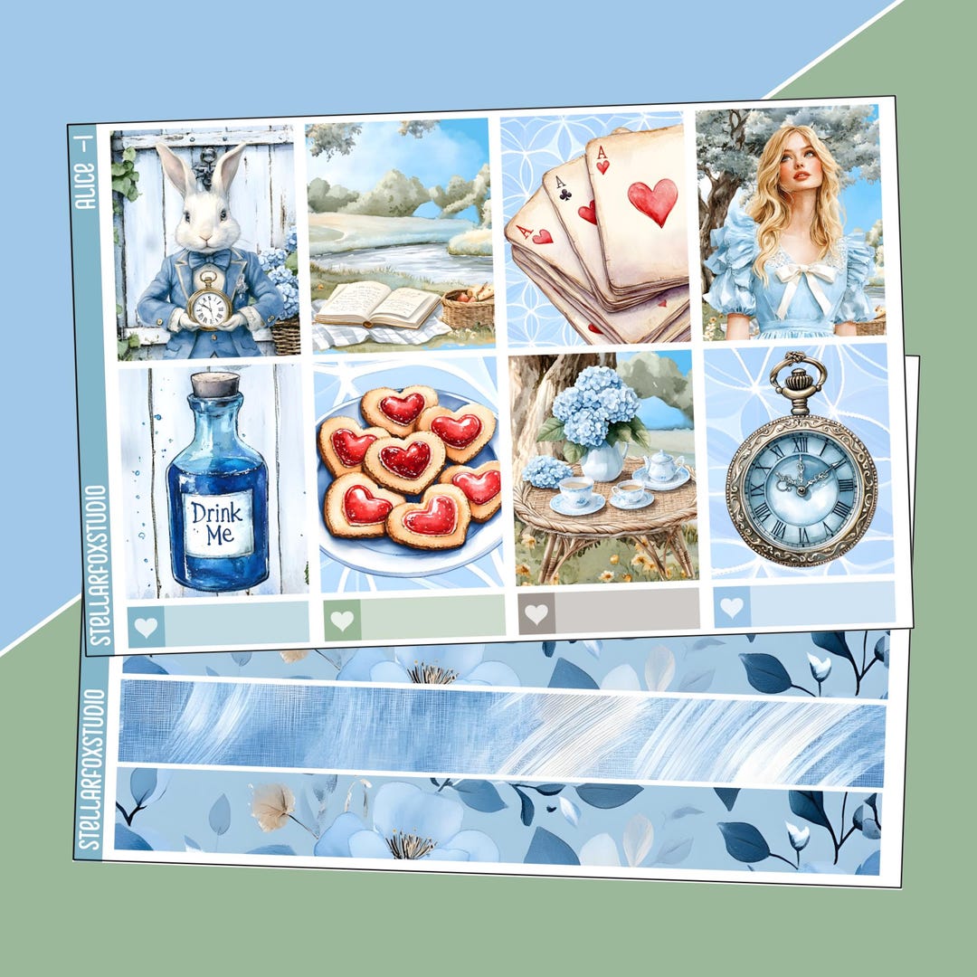 Alice Weekly Planner Sticker Kit | Stickers for Erin Condren & Happy ...