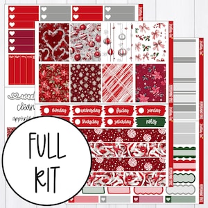 Peppermint Weekly Planner Sticker Kit Vertical Layout Erin Condren Classic Happy Planner