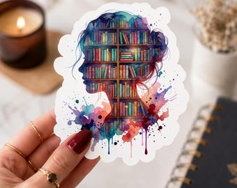 Bookish Vinyl Sticker Waterproof Kindle Planner Journal Book Lover Gift