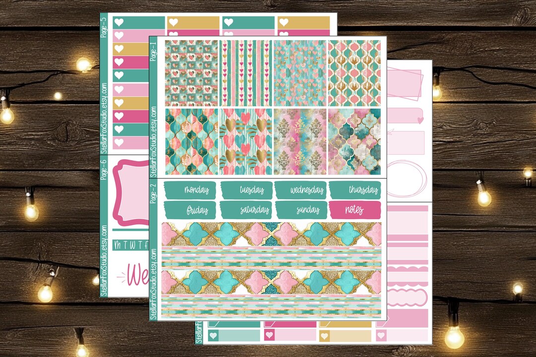 Weekly Planner Sticker Kit Vertical Erin Condren Classic Happy Planner ...