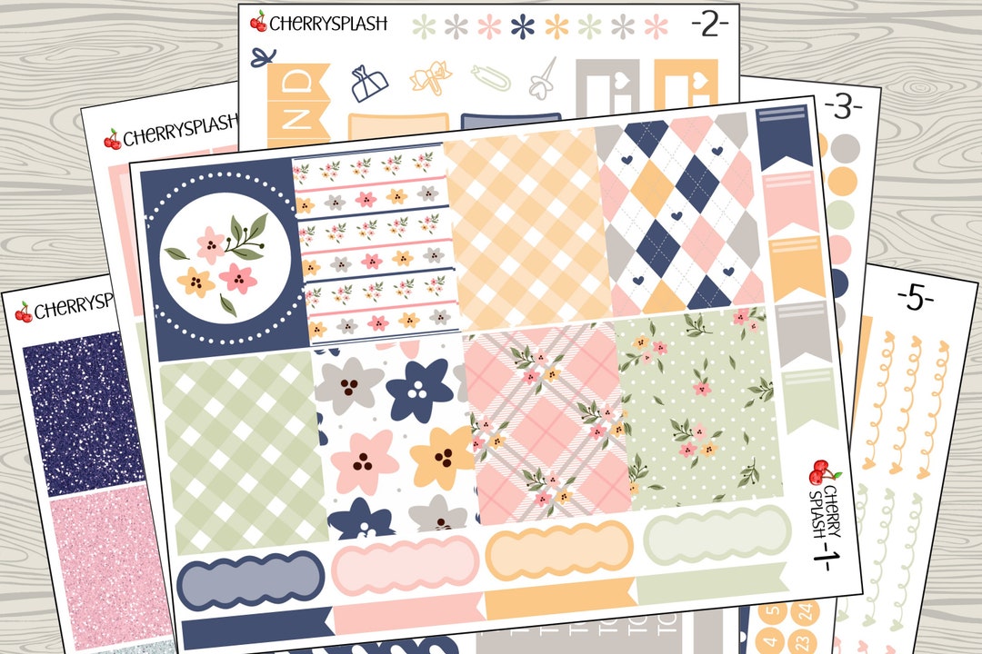 Vertical Planner Sticker Weekly Kit a La Carte Erin - Etsy