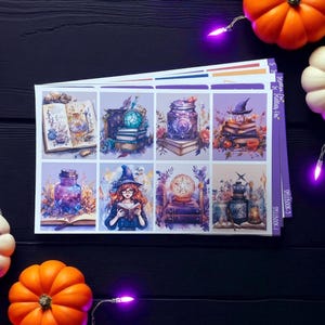 Halloween Weekly Planner Sticker Kit Vertical Erin Condren Classic Happy Planner