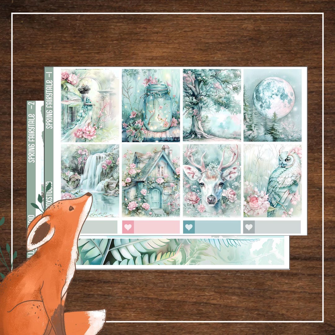 Spring Weekly Planner Vertical Sticker Kit Erin Condren Classic Happy ...