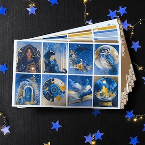 Celestial Weekly Planner Sticker Kit Vertical Erin Condren Classic Happy Planner