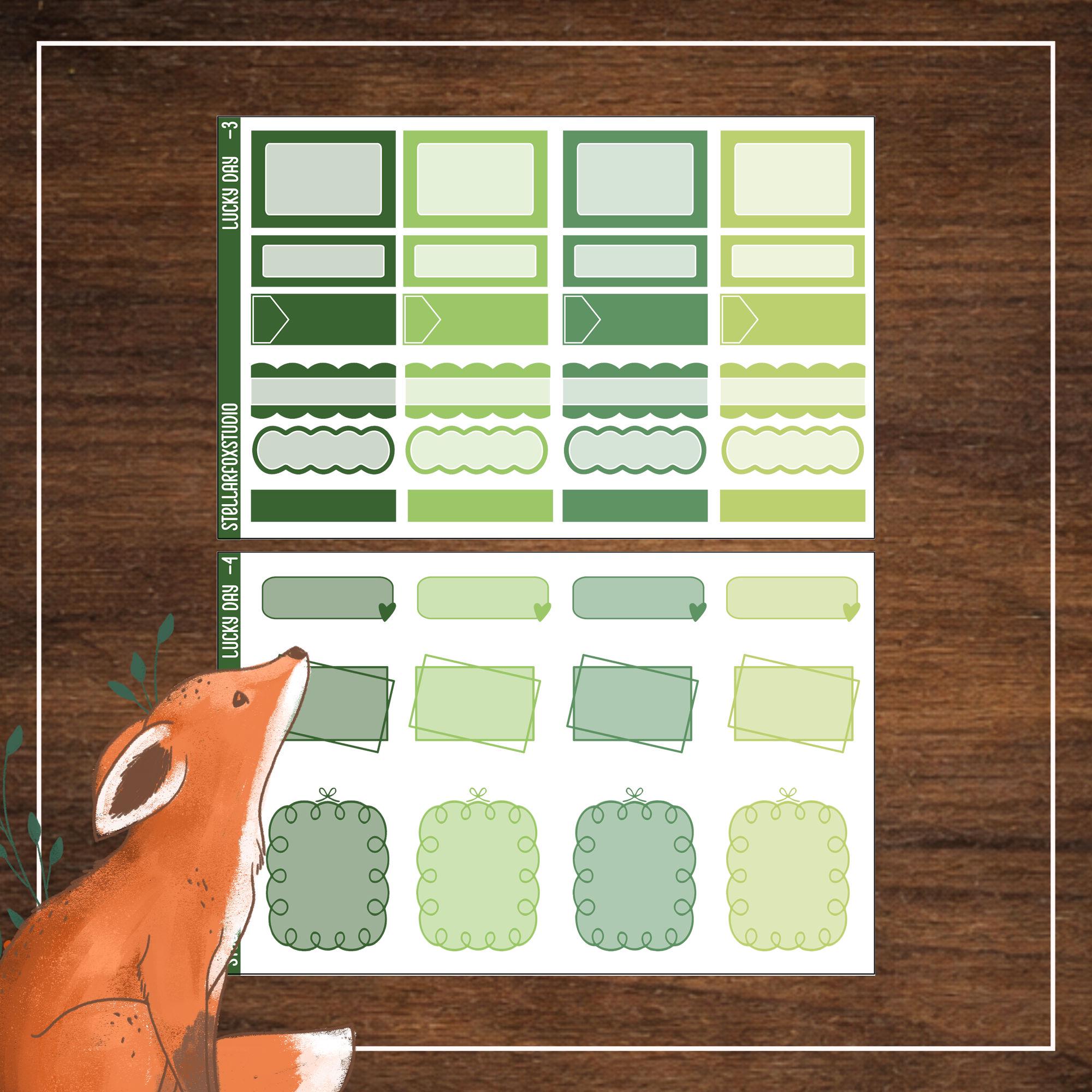 St. Patrick's Day Weekly Planner Sticker Kit | Stickers for Erin ...
