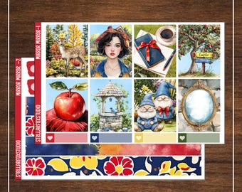 Fairy Tale Weekly Planner Sticker Kit Vertical Erin Condren Classic Happy Planner